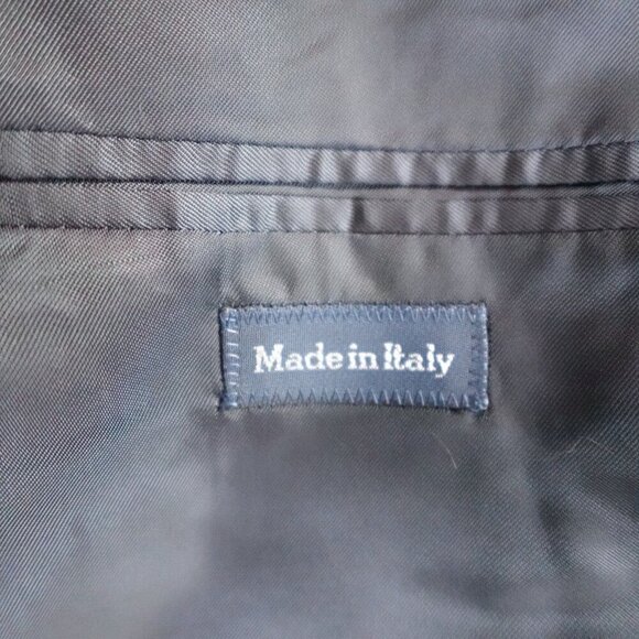 Vintage Polo Ralph Lauren Blazer 42L Blue 3 Roll 2 Made in Italy - Picture 6 of 14